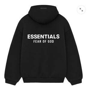 NEW Fear of God Essentials Black Hoodie 100% Authentic ✨